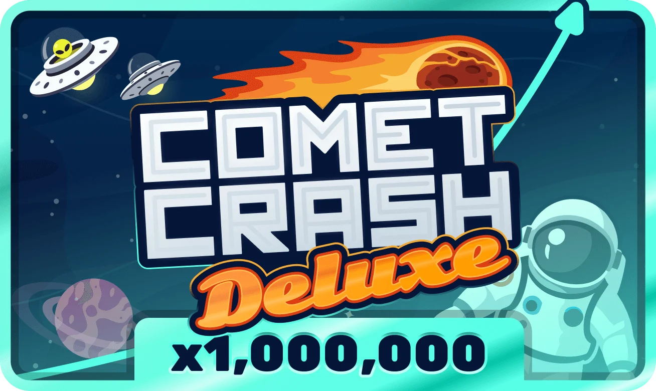 Portada de juego crash con efecto cósmico y ritmo acelerado.